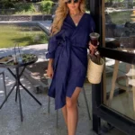 Signature ` Tie-Strap Dress