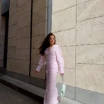 Linen Long Skirt & Shirt Rose - Image 3